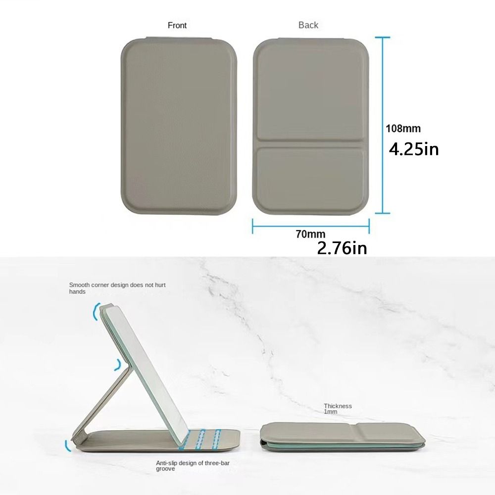Hand-held Desktop Stand Mirror High Definition Vanity Mirror Small Compact Cosmetic Mirror  Bedroom