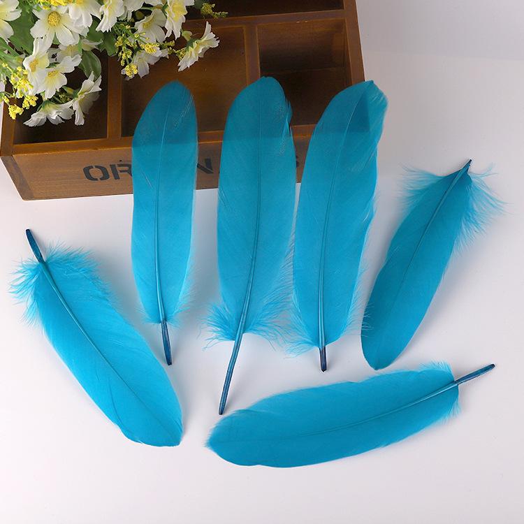 50Pcsdiy Goose Feather Hard Big Floating Feathers Wedding Children Handmade Decorative Materials Dream Catcher Feathers