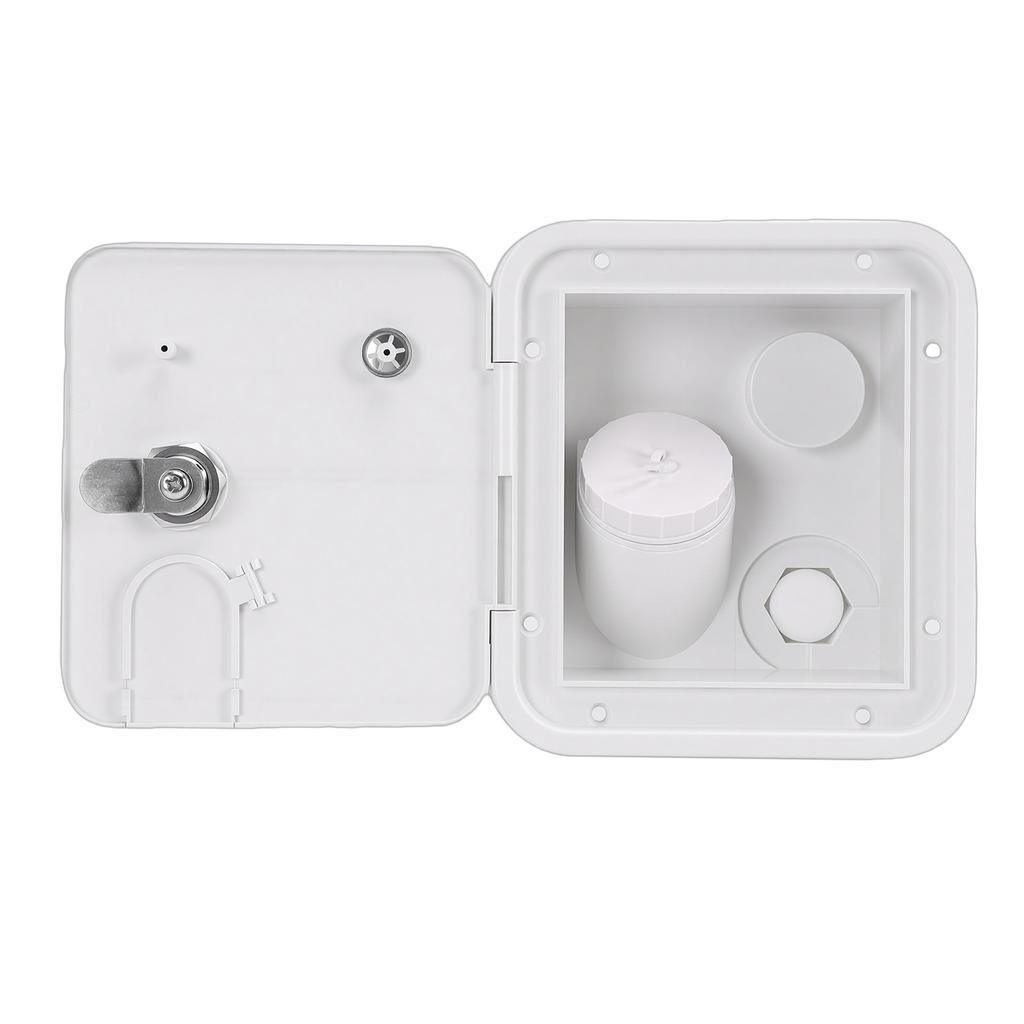 RV Water Inlet with Lockable Cover Keys Gravity Water Inlet Fill Dish for Motorhome