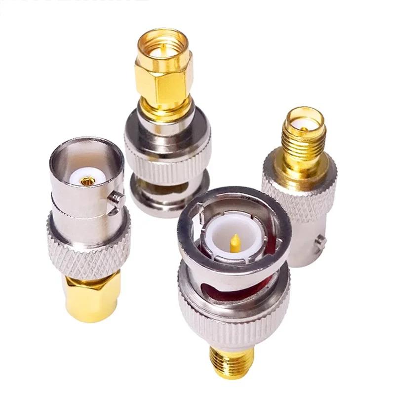 5/20/100PCS Radio Antenna Connector Adapter RF Coax Converter SMA To BNC M/F M/F Radio Antenna Adapters Kit Coaxial