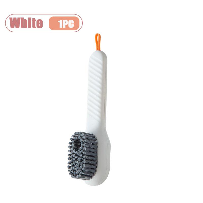 Multifunctional Liquid Dispensing Shoe Brush One Hand Press Cleaner for Sneakers Boots Household Laundry Scrubbing Tool