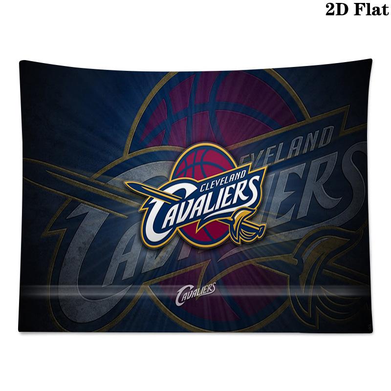 Cleveland Cavaliers Logo Wall Tapestry Aesthetic Wall Hanging Printed Fabric Blanket Decorative Tapestries for Bedroom Living Room Home Decor