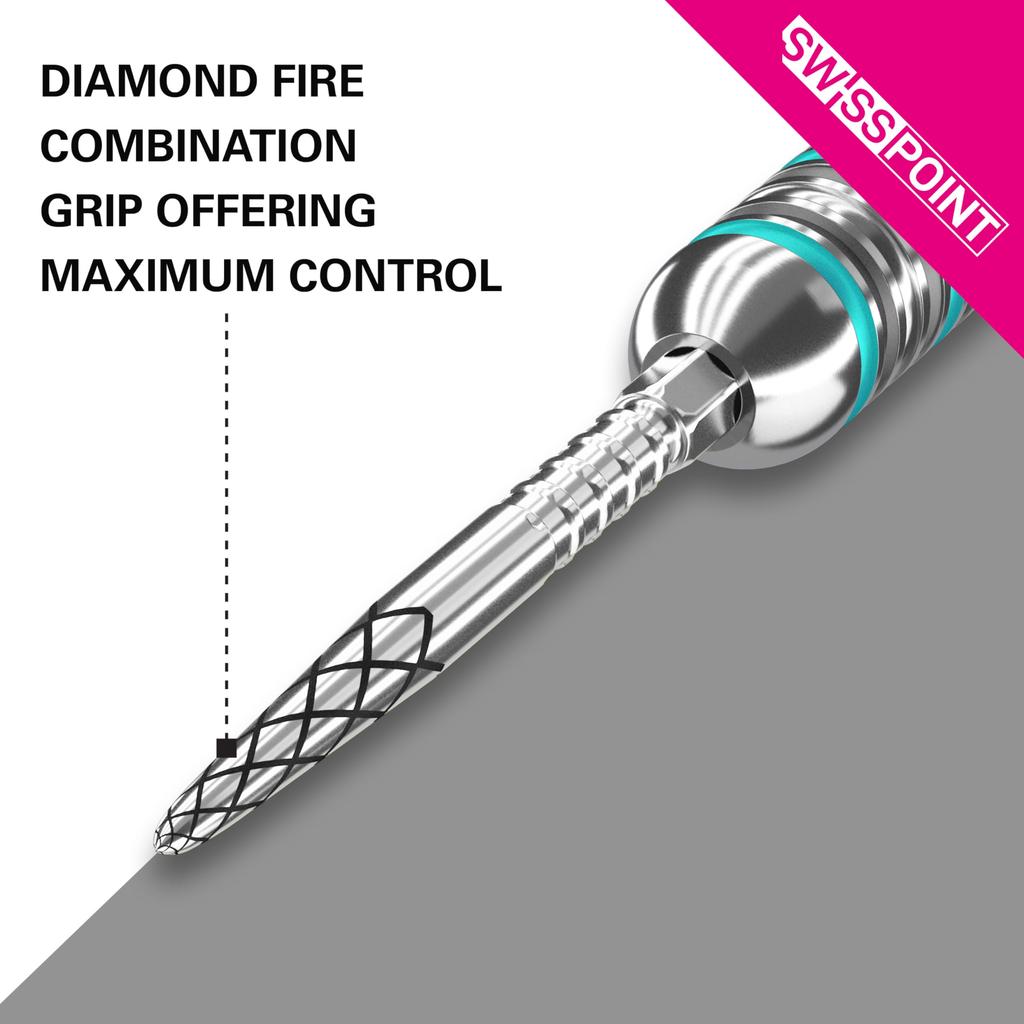 Target Darts Swiss Point Silver DS Diamond Surge Point 26mm Dart Point