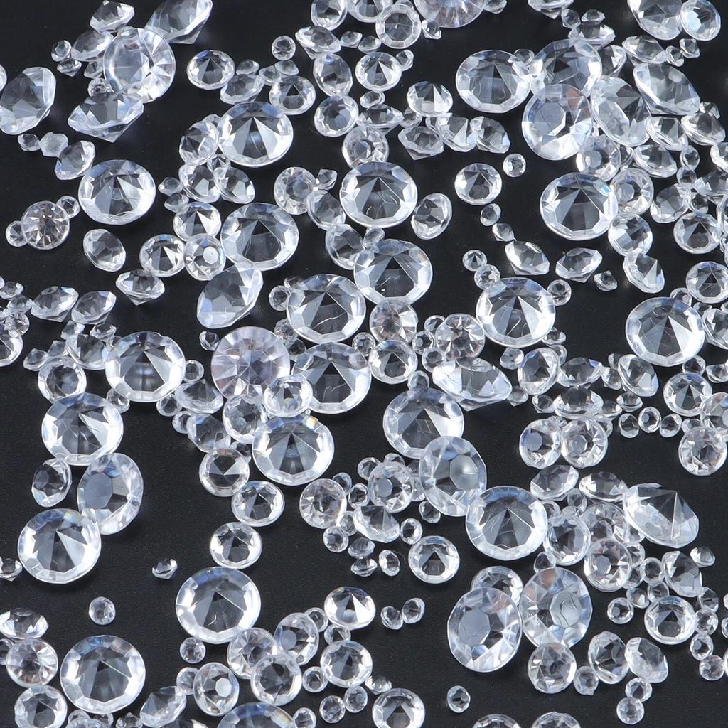 2000pcs/Bag Mixed Sizes Round Arylic Pointed Bottom Red Gemstone 0.3mm-10mm Small Zircon Bare Stone DIY Jewelry