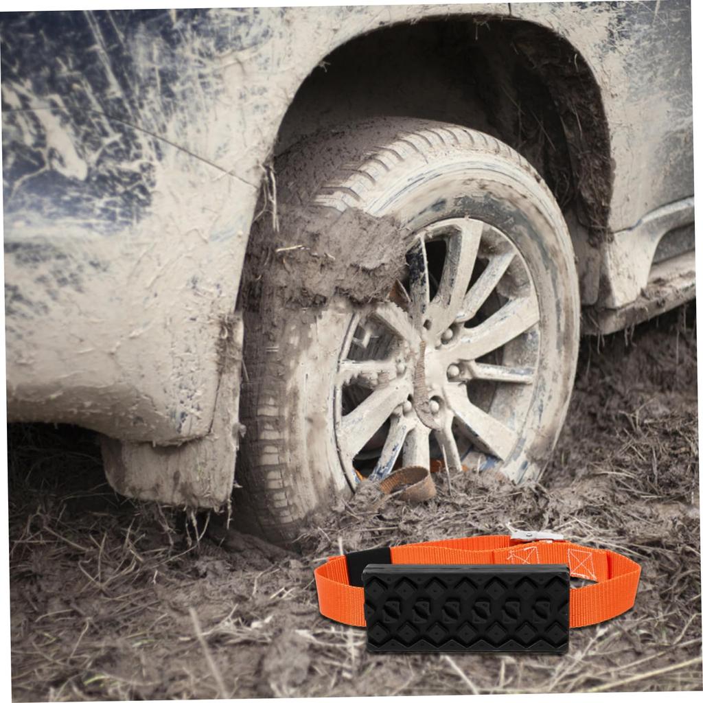 TINEASUR Prancha de Escape, Placa Antiderrapante para Roda, Tapete de Segurança Antiderrapante para Emergência, Placa de Tração Antiderrapante, Emergência