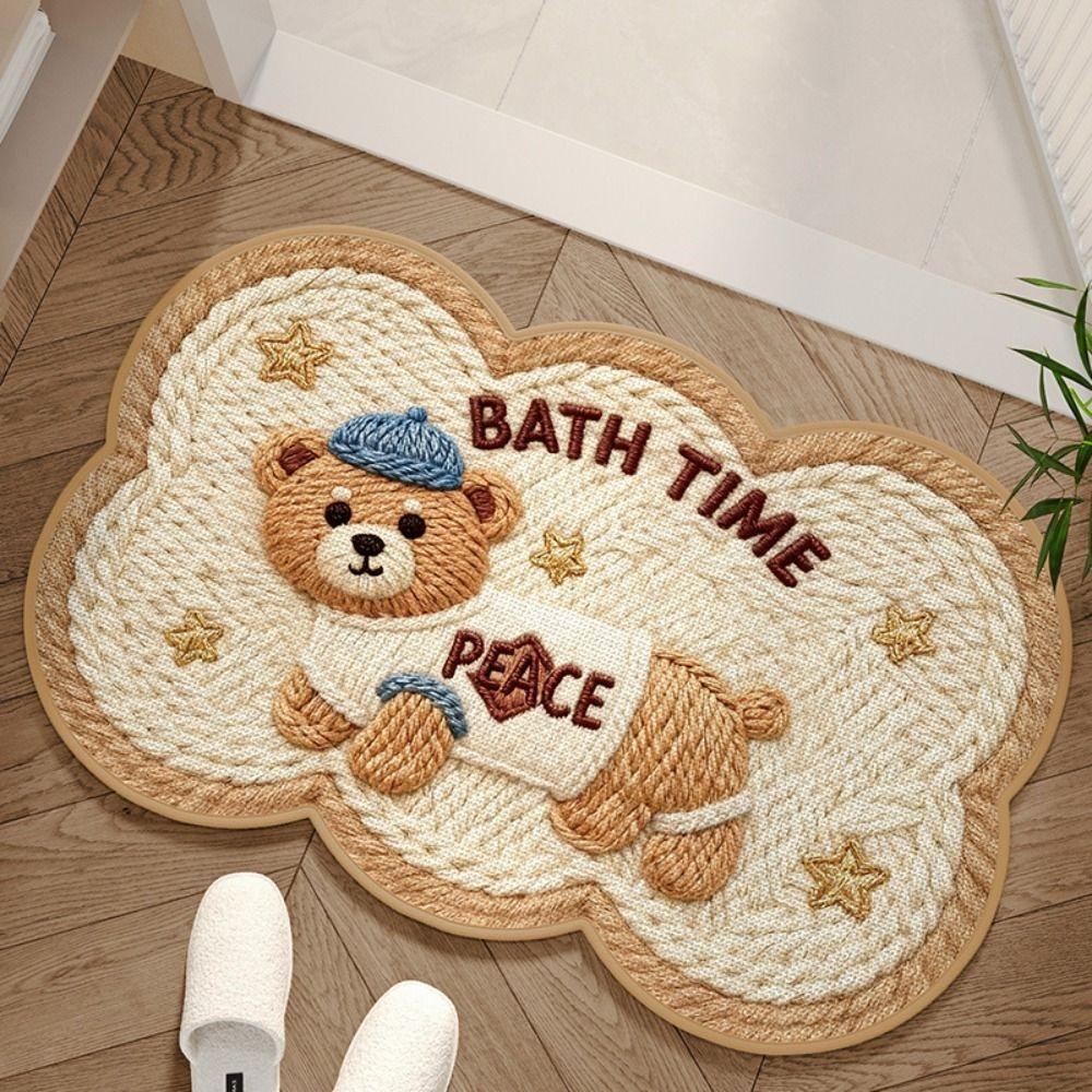 Non-slip Backing Doormat 40*60cm Floor Protection Mat Durable Carpets  Home Decoration