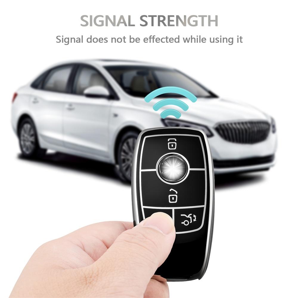 4 Tasten Auto Fernbedienung Schlüsselgehäuse Fob Abdeckung Schale für Mercedes Benz W205 W213 W222 X167 W177 A C E S G Klasse GLC CLA Schlüssel Schutz