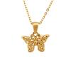 Luochen Bowknot Zircon Pendant Necklace - Korean Style Luxury Clavicle Chain