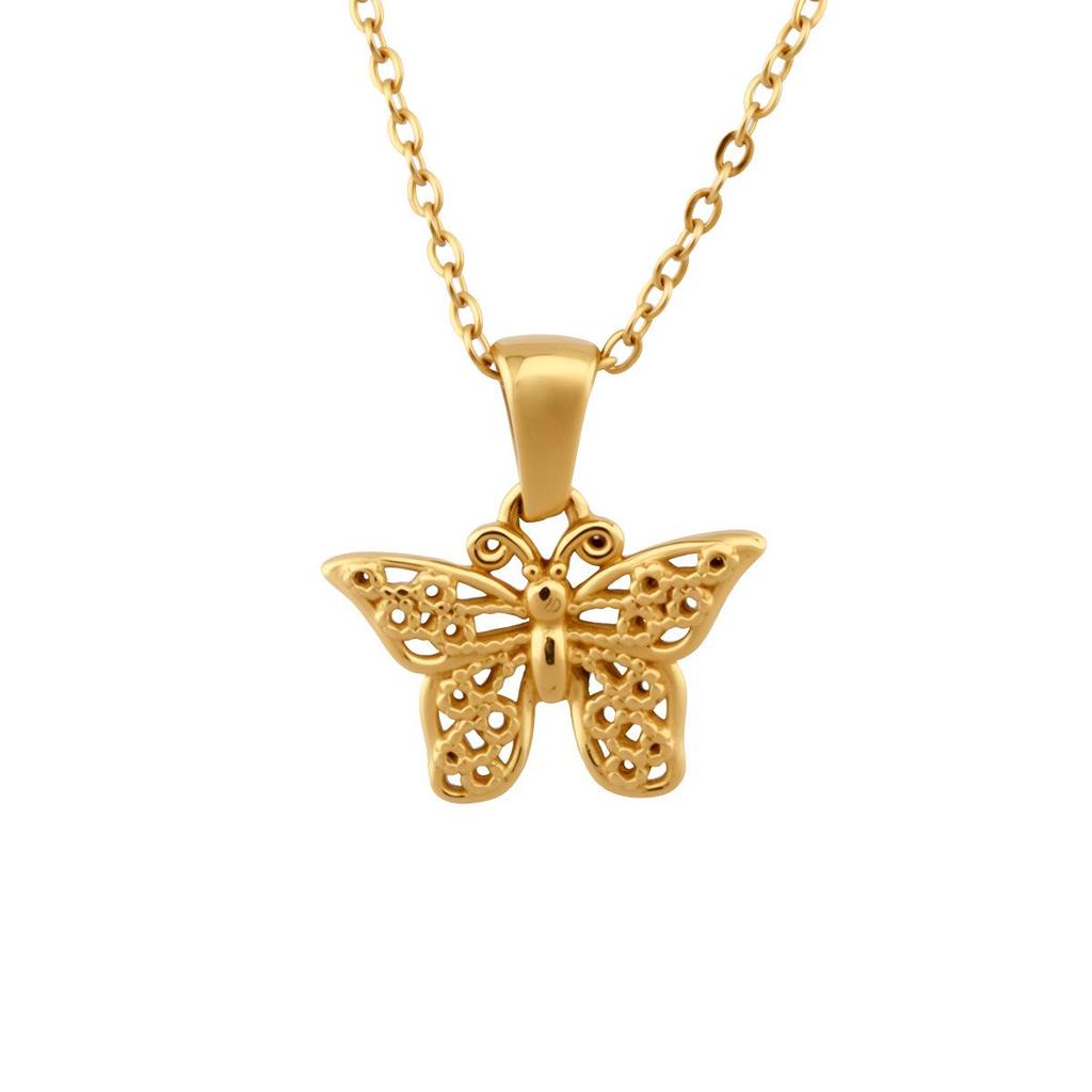 Luochen Bowknot Zircon Pendant Necklace - Korean Style Luxury Clavicle Chain