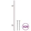Furniture Handles 20 pcs Silver 128 mm Stainless Steel