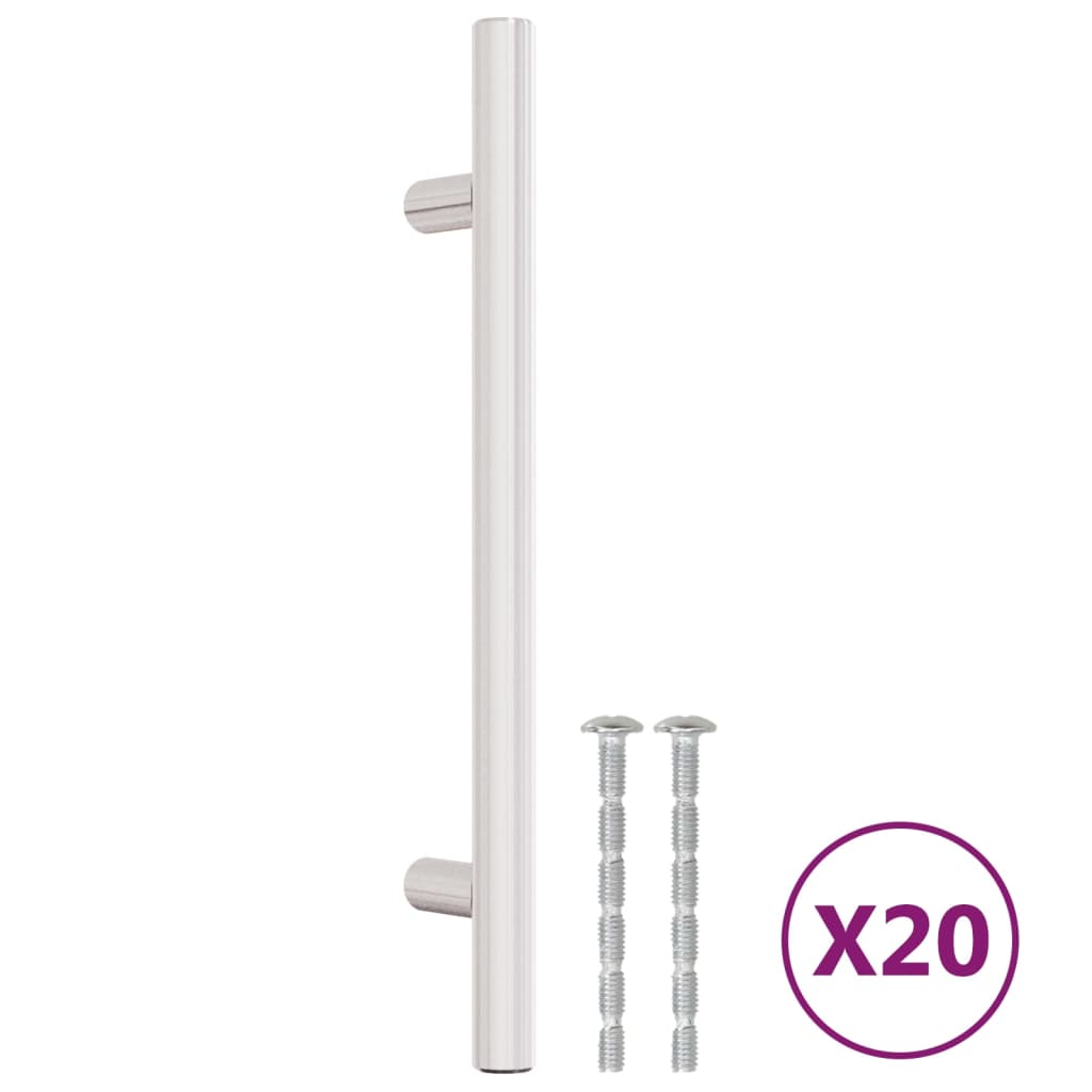 Furniture Handles 20 pcs Silver 128 mm Stainless Steel