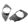 Front Bumper Grill Fog Light Lamp Covers For BMW E65 E66 750i 760Li 06-08 Black