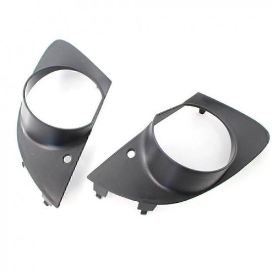 Front Bumper Grill Fog Light Lamp Covers For BMW E65 E66 750i 760Li 06-08 Black
