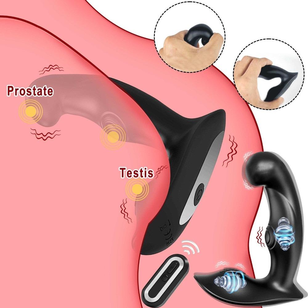 Vibrating Prostate Massager for Men - USB Rechargeable Anal Butt Plug Vibrator, Discreet Pleasure Enhancement Sex Toy