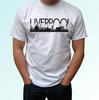 Liverpool Kids Boys T-Shirt Skyline B&w City Top Scouser Tee Gift S S Kids Sizes