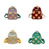 Fashionable Geometric Print Kids Backpack Lightweight Nylon Travel Bag For School