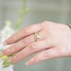 18K Gold Plated Vintage-Style Star Ring: European Industrial Chic
