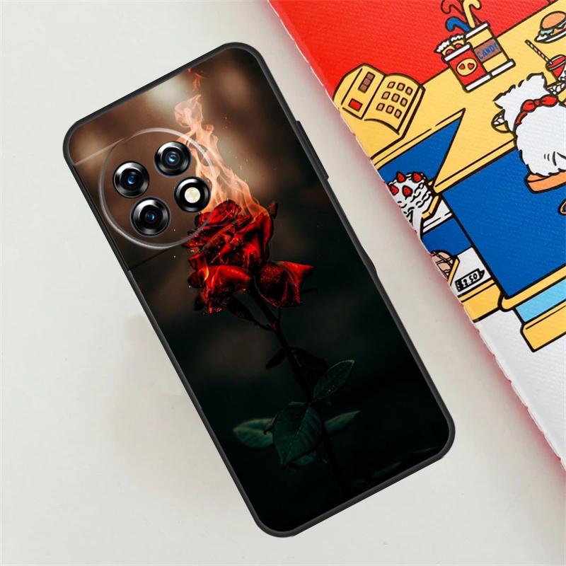 Red Rose Flower Case For OnePlus 10T 8T 12R 10R 9R 12 11 10 9 Pro Nord CE 4 2 Lite N10 N20 N30 Nord 3 Cover