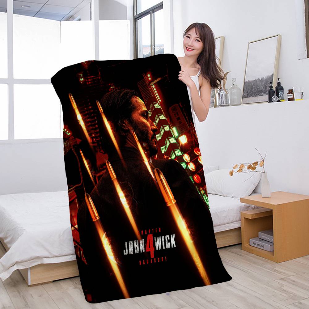 Action Movie J-John W-Wick Microfiber Beach Towel Absorbent Quick Dry Soft Yoga Swimming Resort Mountain Climbing Towel