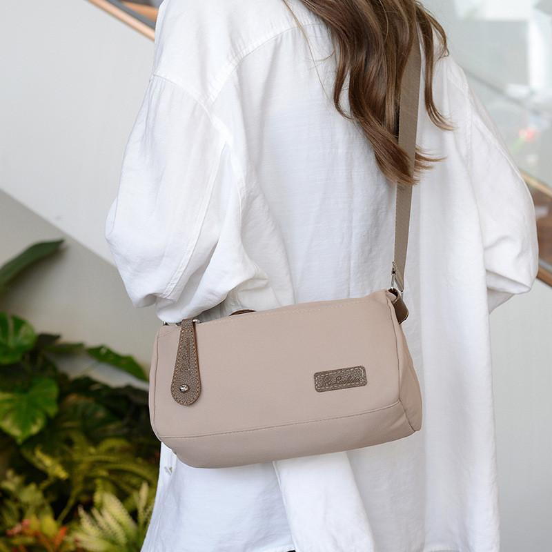 Elegant Nylon Crossbody Bag For Women 2024 Fashion Trendy Shoulder Bag With Zipper