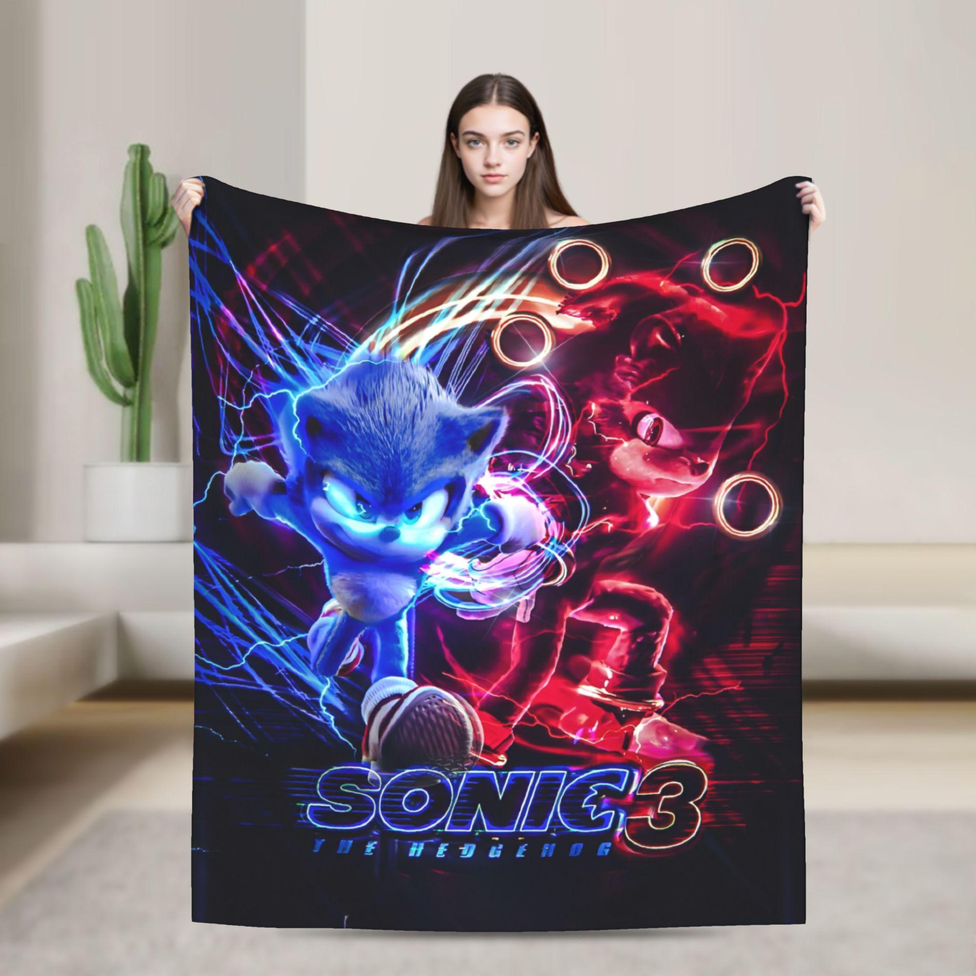 Hedgehog Shadow Blanket Flannel Funny Breathable Throw Blanket for Bedding Lounge  Winter 75X95CM