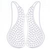 Women's Transparent Arch Support Forefoot Pads with Massage and Orthopedic Strap