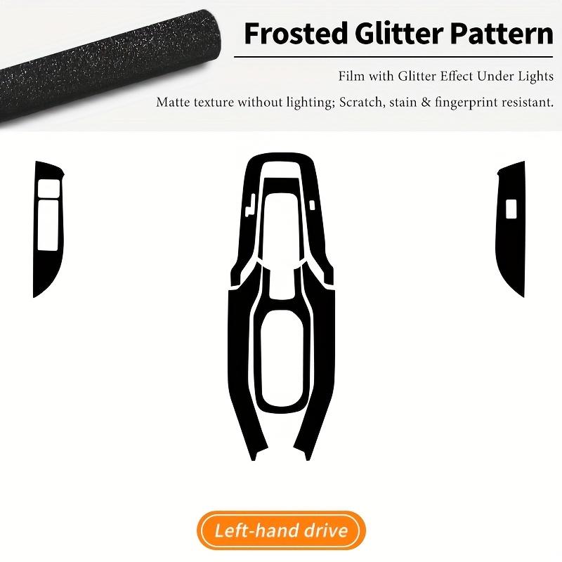 

For Toyota Corolla -2024 Car Center Console PVC Carbon Fiber Protective Film Anti-scratch Repair Film Auto Accessories Frosted Glitter Film