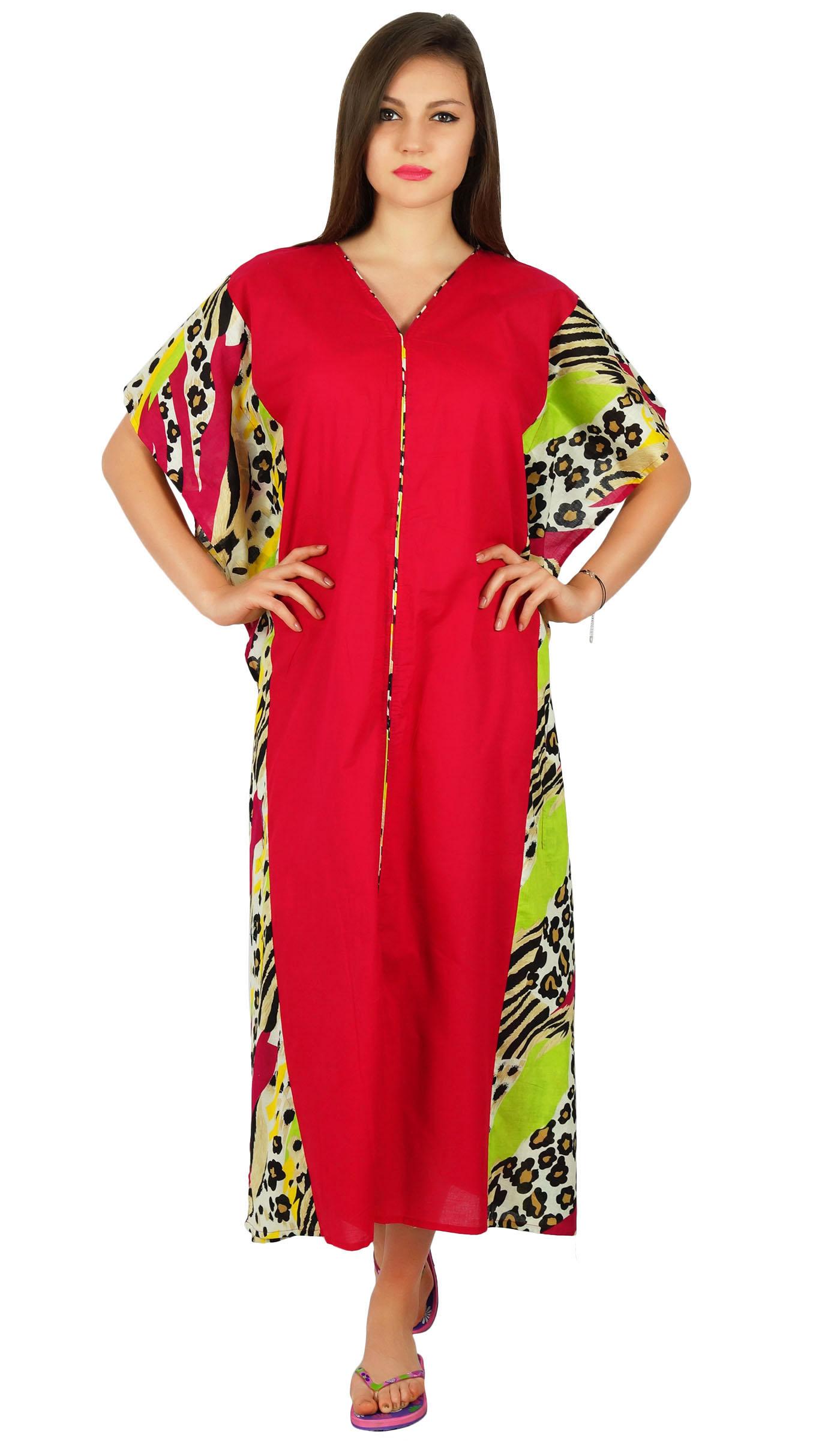 

Жіночий бавовняний кафтан Bimba довге кімоно кафтан з еластичним поясом 8 рожевий