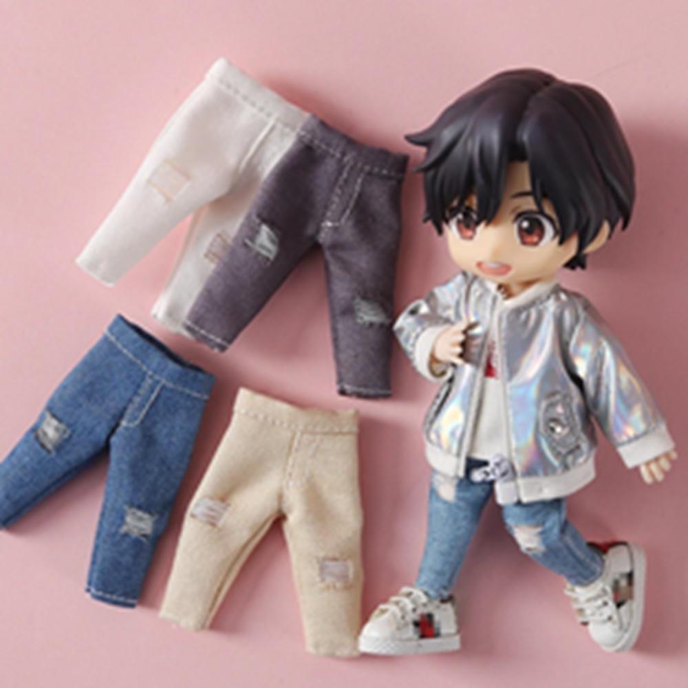 OB11 Baby Clothes BJD Doll Clothes Jeans Ripped Pants Obitsu 11 molly 1 / 12bjd GSC P9 Body Doll Accessories Costumes
