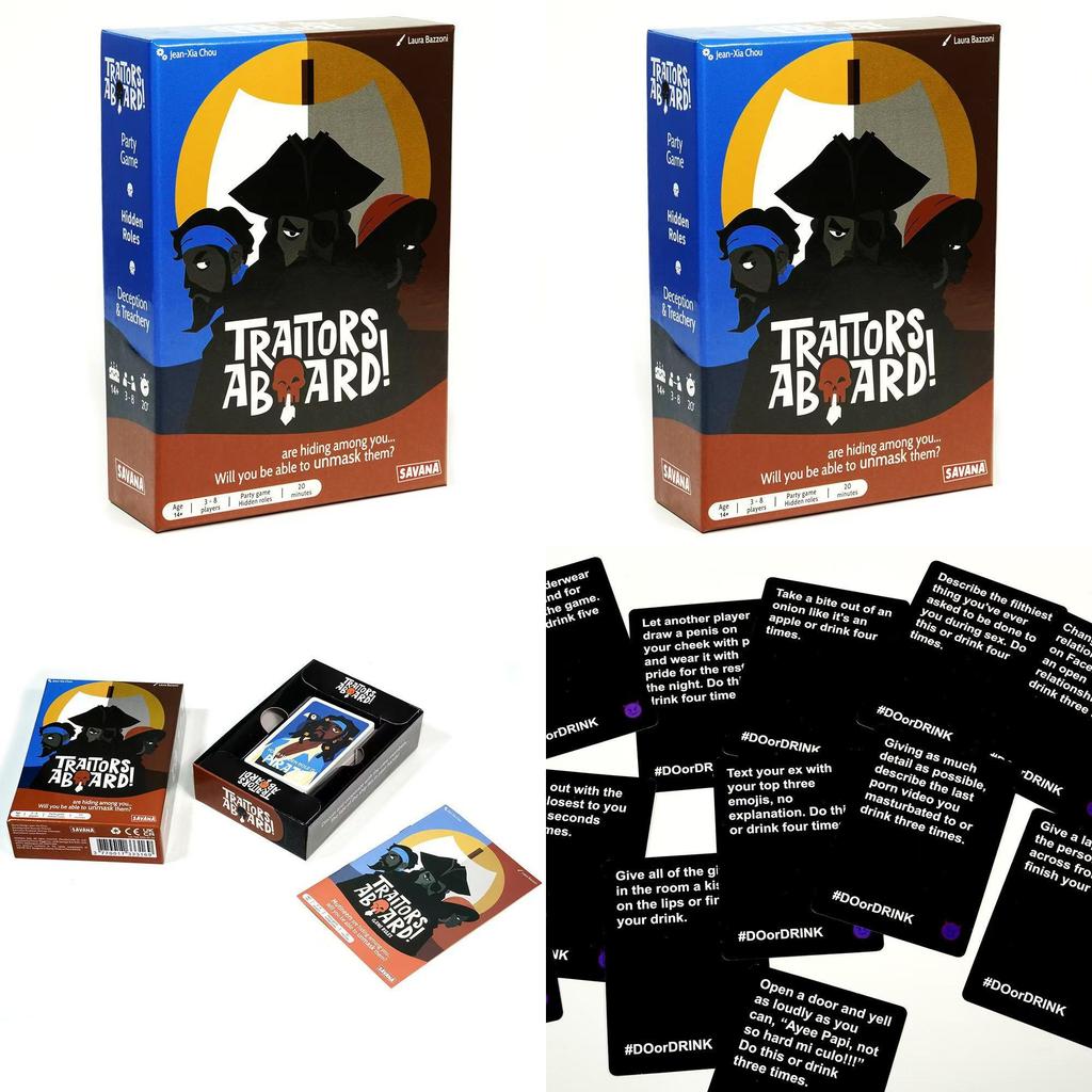 Traitor Aboard Card Game Made Of Cardboard For Home Use And Interactive Entertainment