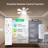 Socket Ceiling Fans with Lights and Remote - Fan Light Dimmable Led Bulb,Screw in Small