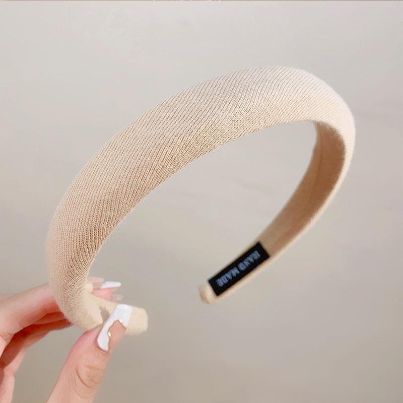 Neue bunte Schwamm Leinen Haarbänder für Frauen Mädchen Mode Haaraccessoires Stirnband Haarreifen Kopfschmuck Haarschmuck