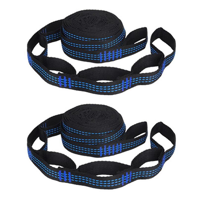 2Pcs Hammock Straps Special Reinforced Polyester Straps 5 Ring High Load-Bearing Barbed Outdoor Durable Wear Resistant Straps