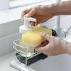 Dish over the dish drainer stainless drainer, sink, drainer, basket, steel, rust-proof, scratch-resistant (silver, 21.2cm)