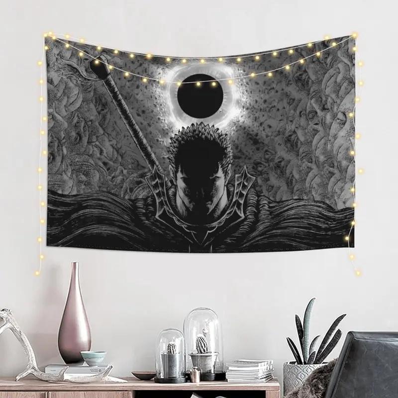 VIKAMA Dark Fantasy Anime Tapestry Polyester Aesthetics Bedroom Living Room Dormitory Wall Hanging Home Decoration