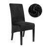 1piece Velvet Fabric Chair Cover Special Large Spandex Cheap Long Back Chair Covers XL Size Seat Cover For Dining Room Home