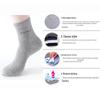 Men's Bamboo Fiber Mid-Calf Socks - Breathable, Sweat-Absorbent, Business Casual for All Seasons.