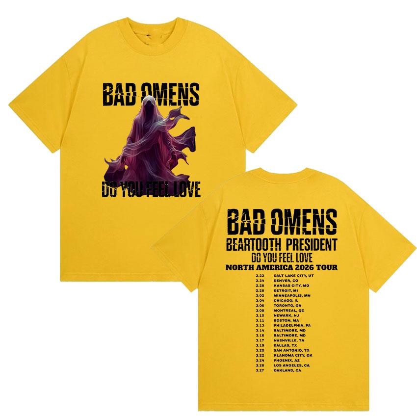 

Bad OUnisexs Do You Feel Love Tour 2026 Print T Shirts Unisex Women Retro Oversized Cotton Tshirt Classic Punk Gothic Clothing Tee 4XL