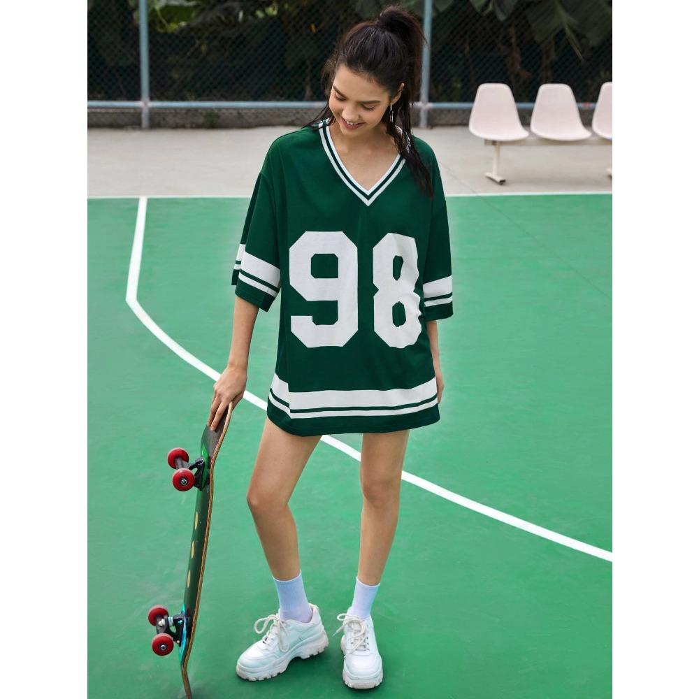 

Hot Selling Women s Short Sleeved T-shirt Casual Loose Fashionable Breathable V-neck Digital Printed Plus Size T shirt 6XL