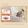 Cat Toilet Trainer Kit Universal Urinal Seat Potty Cat Toilet Training System Reusable Cat Toilet Training Seat Tool for Pet Cleaning