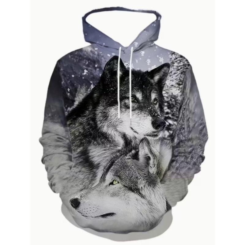 

Большое мужское худи с принтом оленя для осенне-зимней моды, повседневное худи для мужской одежды 6XL