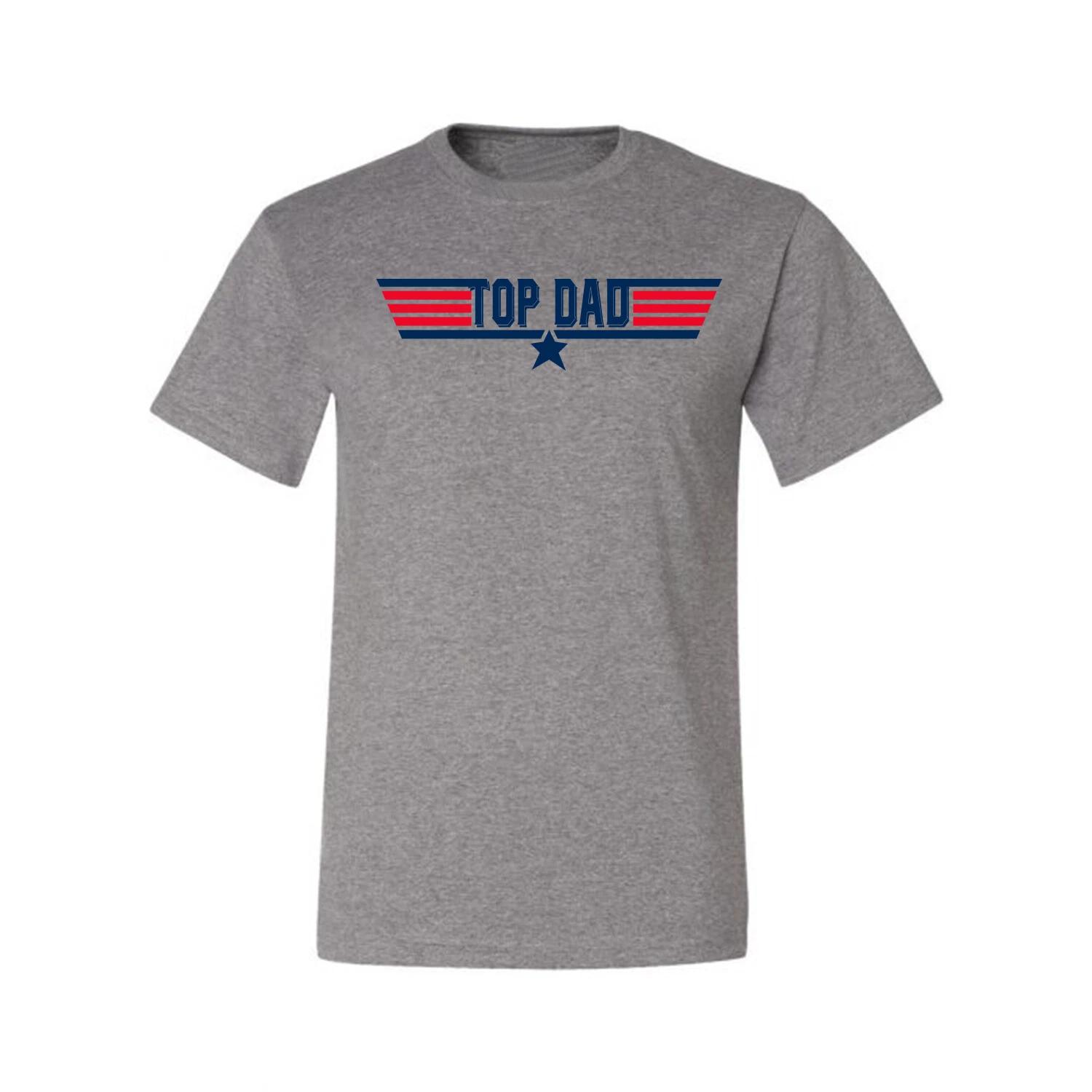 Top Dad TV Parody Dad Father Granpa Gun Lover Gift Fathers Day Men T- Shirt M