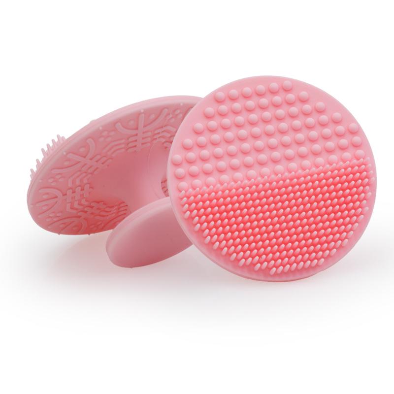 Silicone Suction Cup Bath Brush: Baby Shampoo & Facial Exfoliating Massage Tool