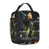 Basketball Cartoon Pattern Student Meal Bag Outdoor Camping Crisper Fruit Storage Bag Portable Meal Bag