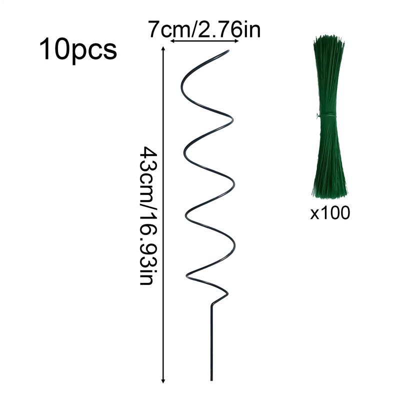 Tomato Twist Metal Tomato Supports Stakes Wind-Resistant Structure Garden Vine Plants Support Sticks For Fruit Vegetables