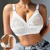 Damen Drahtlos Verstellbarer Träger Spitze Atmungsaktiv Lässig Zuhause Sexy BH