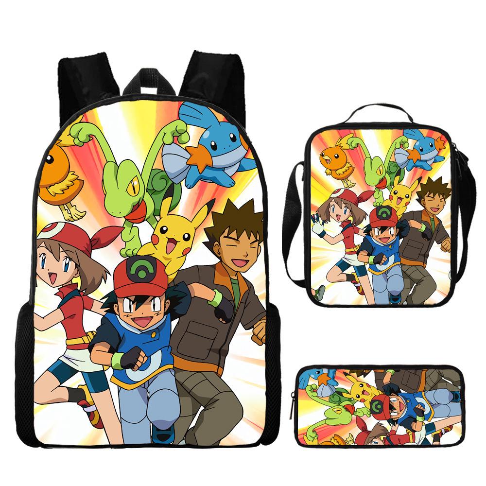 Primary And Secondary School Students Schoolbag Cartoon Backpack Breathable And Wear-Resistant Children'S Backpack Satchel Pencil Bag Set