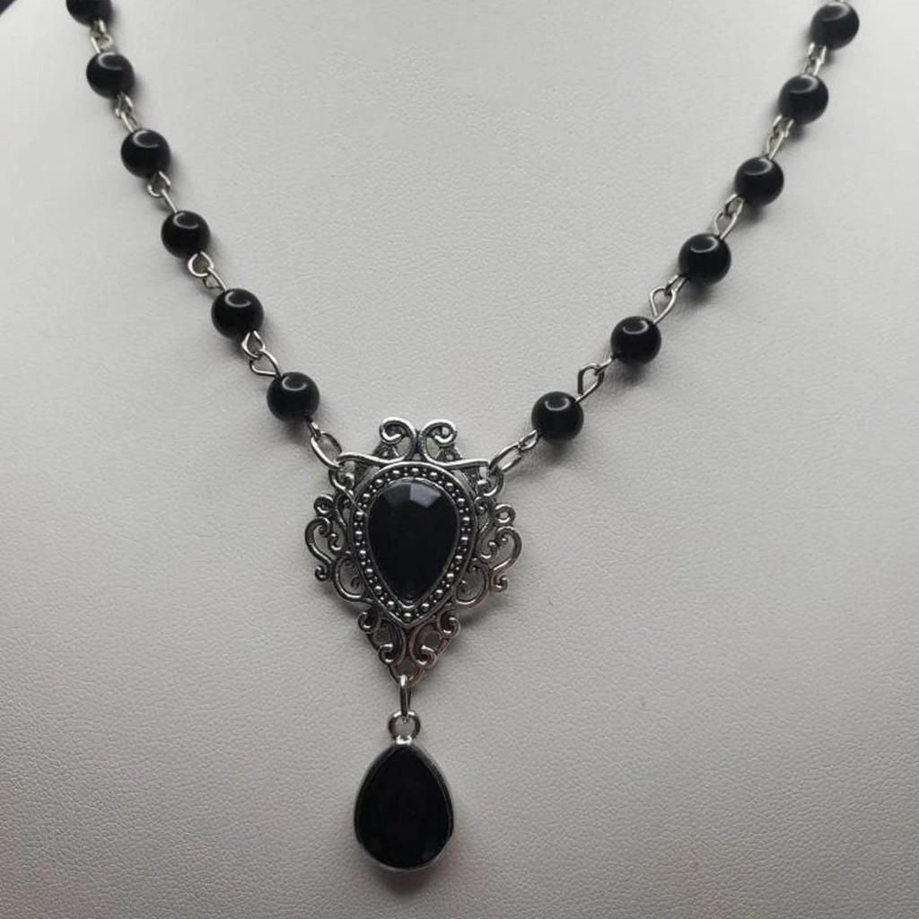 Collana Fantasy Gotica Vittoriana Medievale Con Ciondolo Geometrico Per Donne