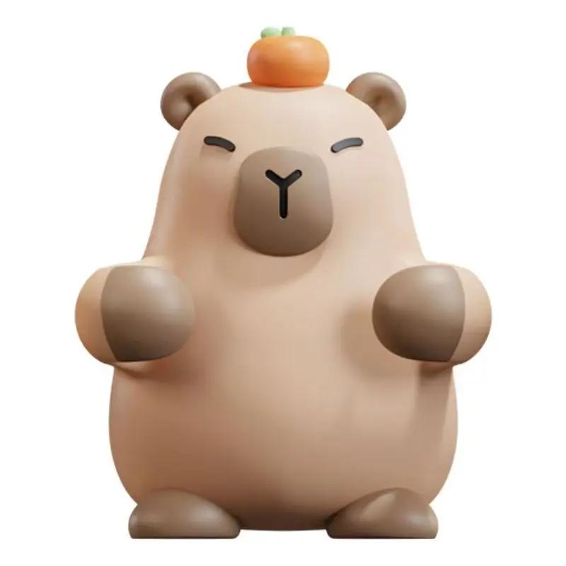 Multi-functional Capybara Cartoon Silicone Toothbrush Holder Storage Rack Tooth Brush Dispenser Bathroom Organizer Birthday Gift