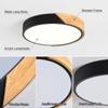 Round Led Ceiling Lamp White Light Home Lighting Wooden Ceiling Lights  for Living Room Bedroom Kitchen Corridor Home Decor
